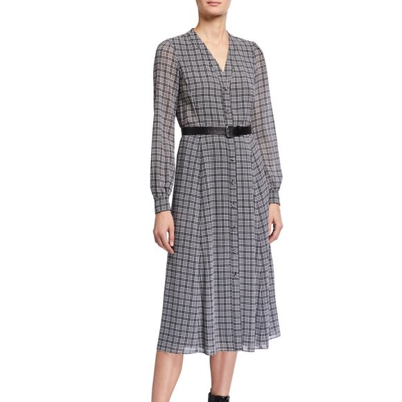 Michael Kors- Brand new belted gingham dress - Picture 1 of 2